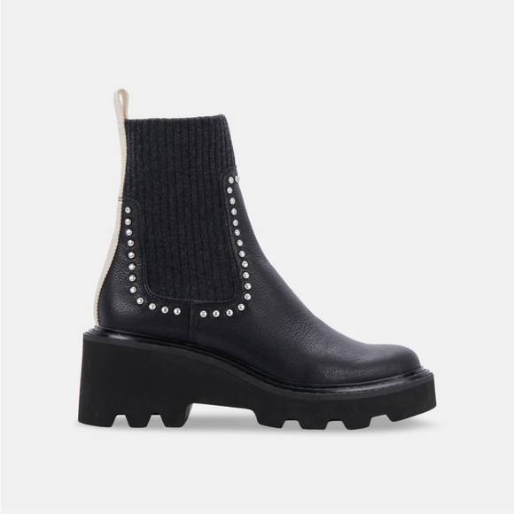 Dolce Vita Shoes - Dolce Vita leather black studded boots size6.5